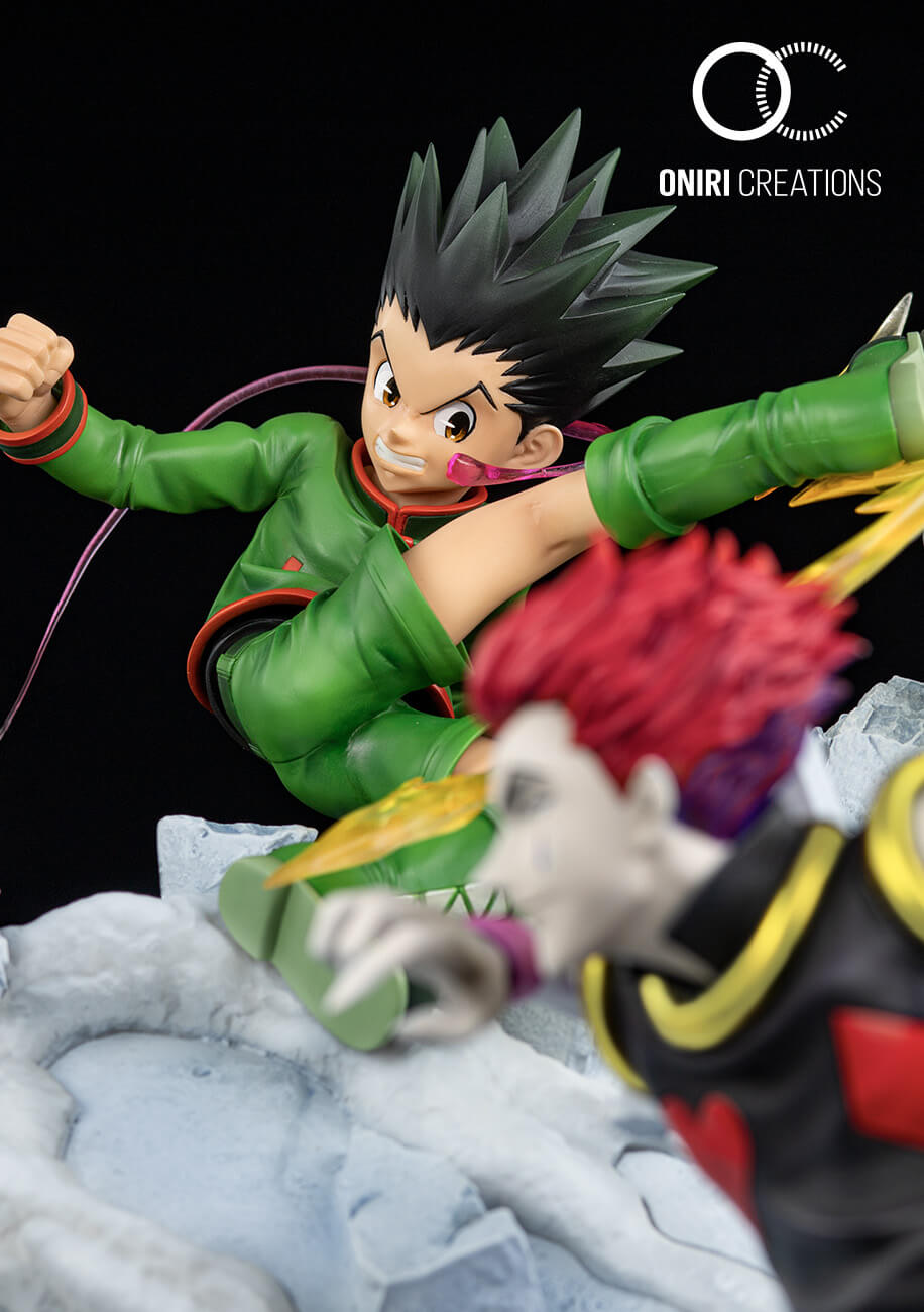 Statue Gon VS Hisoka Battle At The Heavens Oniri Creations