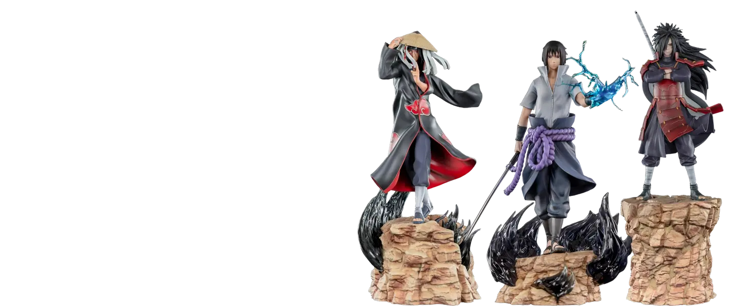 Itachi, Sasuke et Madara Uchiha à l'échelle 1/10 par Oniri Créations