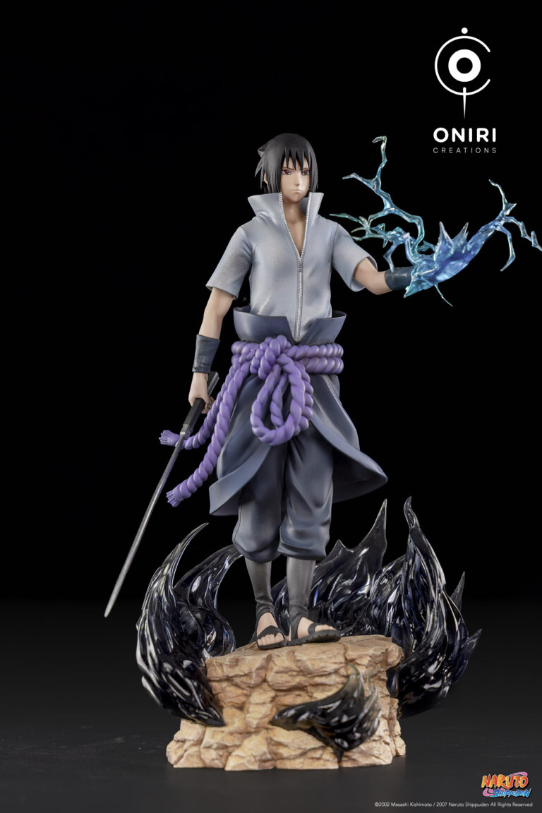 Statue Sasuke Uchiha à l'échelle 1/10 par Oniri Créations, Naruto Shippuden — vue 3 sur 8
