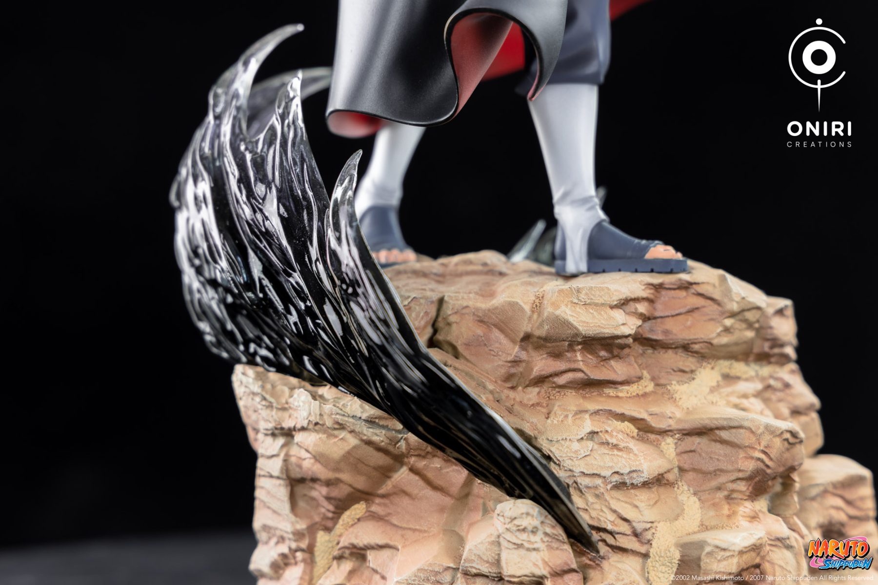 Close-up of the Amaterasu flames on the base