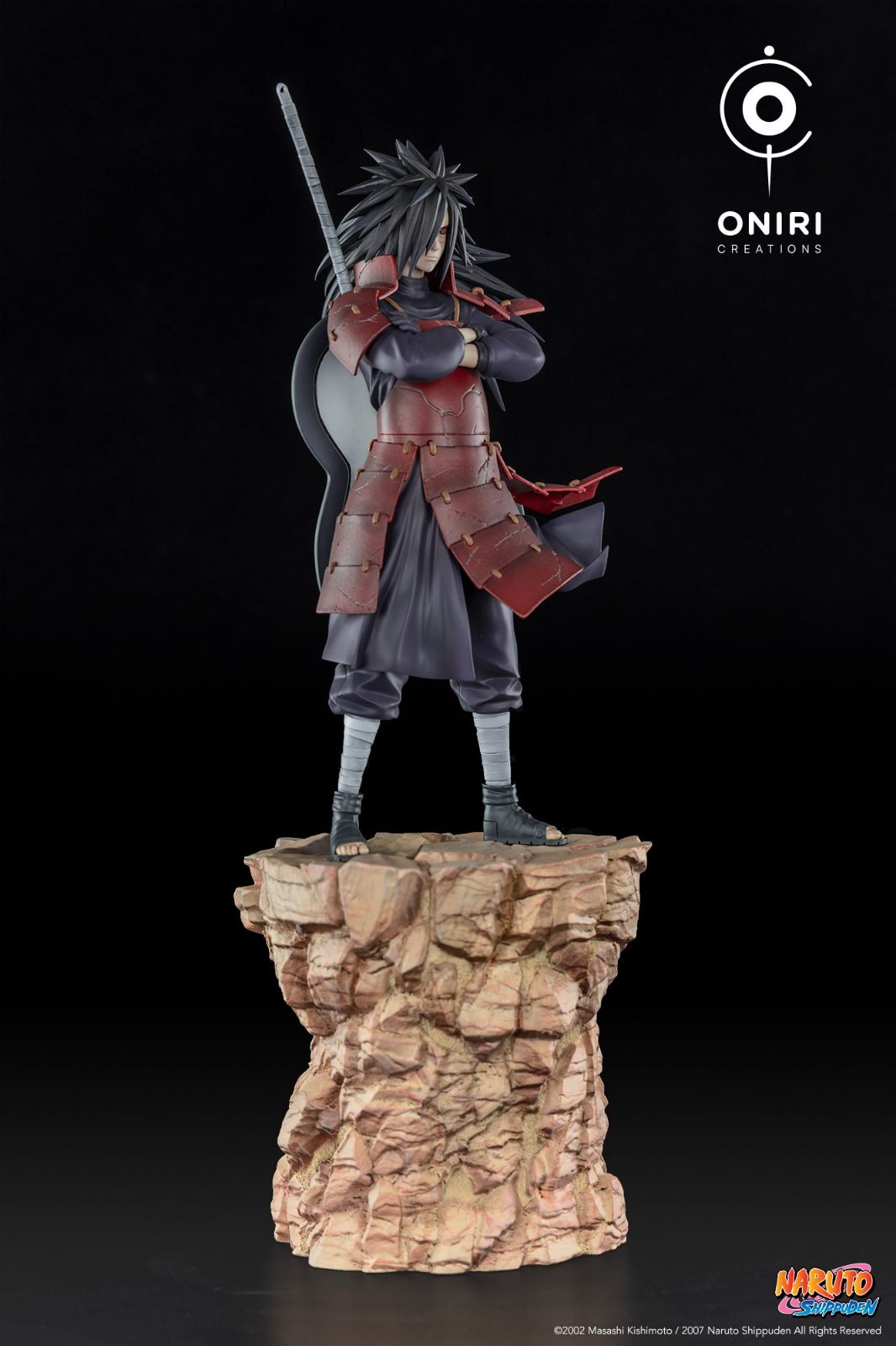 Madara Uchiha statue, side view