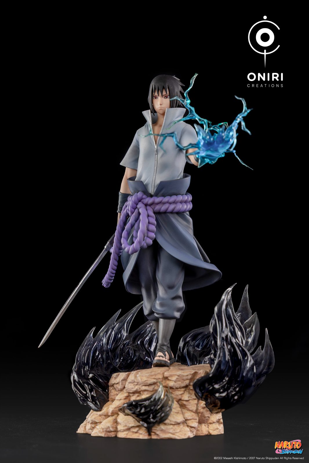 Sasuke Uchiha statue, front view