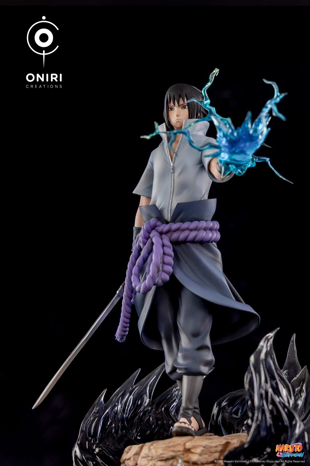 Sasuke Uchiha statue, rear view